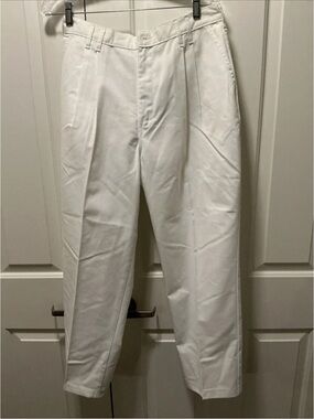 Vintage USA Dickies Pleated Work/Dress Pants White Size 14 Regular NWOTs